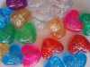 Glitter heart pony beads