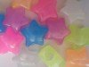 Neon heart shaped pony beads